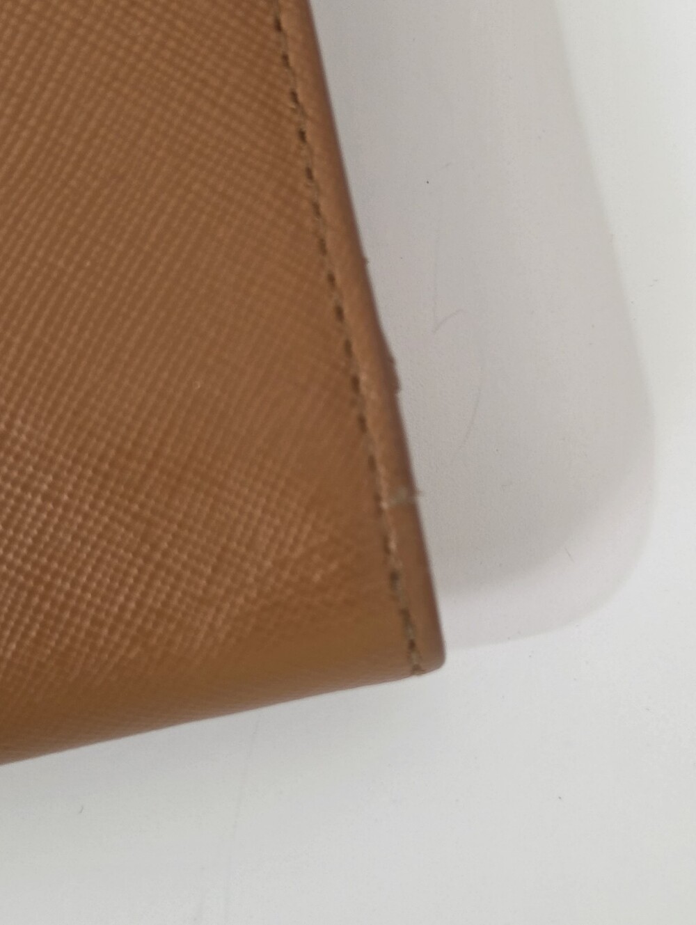 Tory Burch Saffiano Leather Continental Long Wallet / Clutch - Caramel Brown - Picture 14 of 16